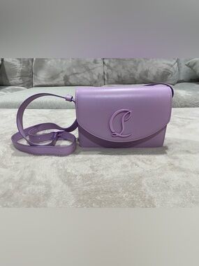 Christian Louboutin Lilac Leather Crossbody Bag